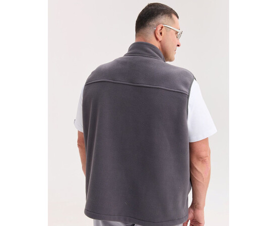 Изображение 3 Медицинская жилетка мужская флисовая Говерла темно-серая +SIZE р. 66-68, "БЕЛЫЙ ХАЛАТ" 600-525-881, Размер: 66-68, Цвет: темно-серый