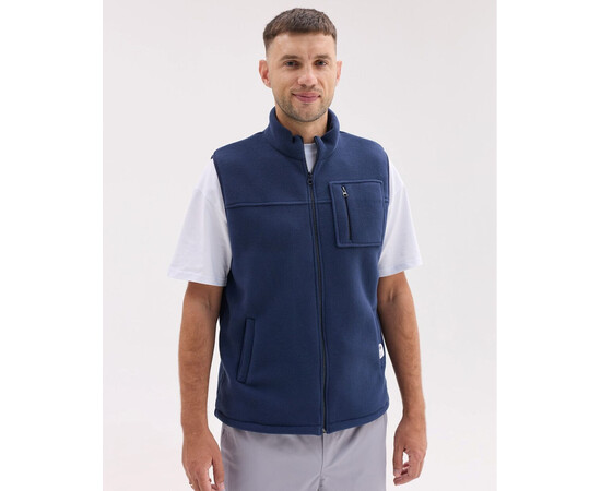 Изображение 2 Медицинская жилетка мужская флисовая Говерла синяя р. 50-52, "БЕЛЫЙ ХАЛАТ" 599-322-881, Размер: 50-52, Цвет: синий