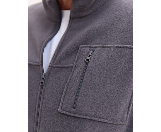 Изображение 4 Медицинская кофта мужская флисовая Финляндия темно-серая +SIZE р. 58, "БЕЛЫЙ ХАЛАТ" 598-525-881, Размер: 58, Цвет: темно-серый