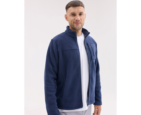 Зображення 2 Медична кофта чоловіча флісова Фінляндія синя р. 54, "БІЛИЙ ХАЛАТ" 597-322-881, Розмір: 54, Цвет: синий