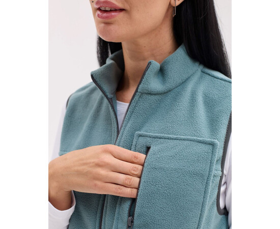 Зображення 5 Медична жилетка жіноча флісова Говерла нефритова р. 52-54, "БІЛИЙ ХАЛАТ" 601-486-881, Розмір: 52-54, Цвет: нефритовий