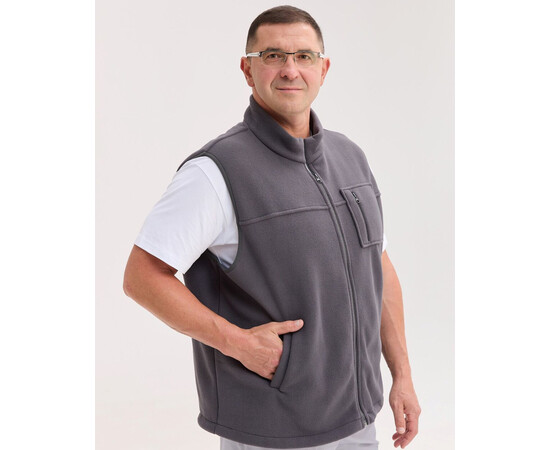Изображение 2 Медицинская жилетка мужская флисовая Говерла темно-серая +SIZE р. 62-64, "БЕЛЫЙ ХАЛАТ" 600-525-881, Размер: 62-64, Цвет: темно-серый