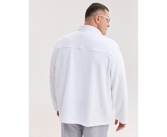 Зображення 3 Медична кофта чоловіча флісова Фінляндія біла +SIZE р. 58, "БІЛИЙ ХАЛАТ" 598-324-881, Розмір: 58, Цвет: білий