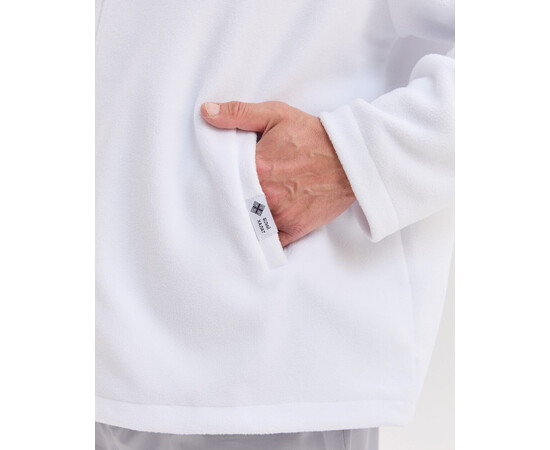 Зображення 5 Медична кофта чоловіча флісова Фінляндія біла +SIZE р. 66, "БІЛИЙ ХАЛАТ" 598-324-881, Розмір: 66, Цвет: білий