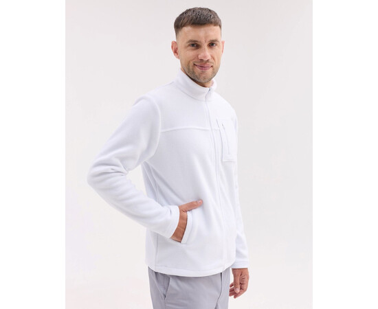 Зображення 2 Медична кофта чоловіча флісова Фінляндія біла р. 46, "БІЛИЙ ХАЛАТ" 597-324-881, Розмір: 46, Цвет: білий