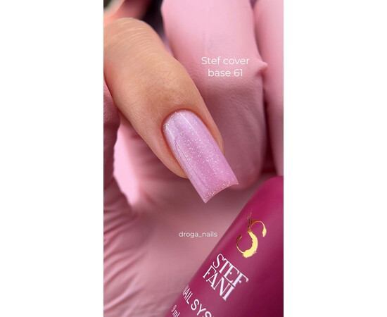 Зображення 3 База камуфлююча для гель-лаку Steffani Cover Base №61, 30 мл , Об'єм (мл, г): 30, Колір: 61