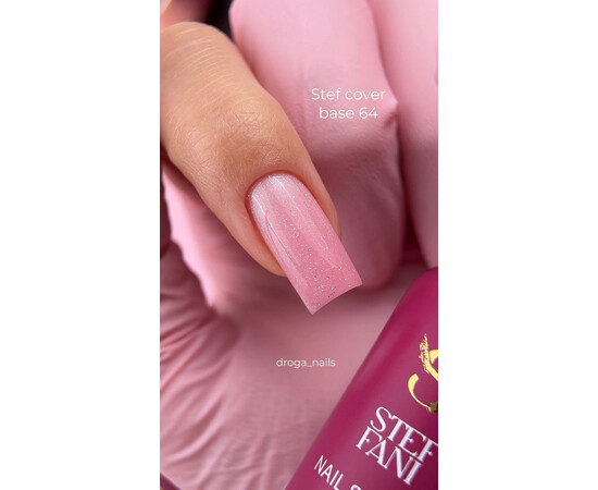 Зображення 3 База камуфлююча для гель-лаку Steffani Cover Base №64, 50 мл , Об'єм (мл, г): 50, Колір: 64