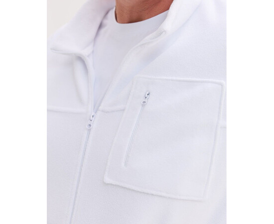 Изображение 4 Медицинская кофта мужская флисовая Финляндия белая +SIZE р. 70, "БЕЛЫЙ ХАЛАТ" 598-324-881, Размер: 70, Цвет: белый