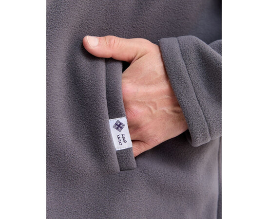 Зображення 5 Медична кофта чоловіча флісова Фінляндія темно-сіра +SIZE р. 66, "БІЛИЙ ХАЛАТ" 598-525-881, Розмір: 66, Цвет: темно-сірий