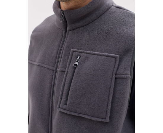 Изображение 4 Медицинская жилетка мужская флисовая Говерла темно-серая р. 50-52, "БЕЛЫЙ ХАЛАТ" 599-525-881, Размер: 50-52, Цвет: темно-серый