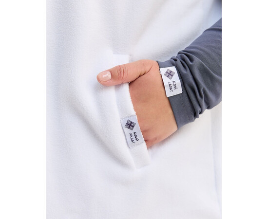 Зображення 5 Медична жилетка жіноча флісова Говерла біла +SIZE р. 68-70, "БІЛИЙ ХАЛАТ" 602-324-881, Розмір: 68-70, Цвет: білий