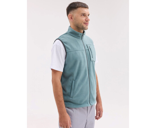 Зображення 2 Медична жилетка чоловіча флісова Говерла нефритова р. 46-48, "БІЛИЙ ХАЛАТ" 599-486-881, Розмір: 46-48, Цвет: нефритовий