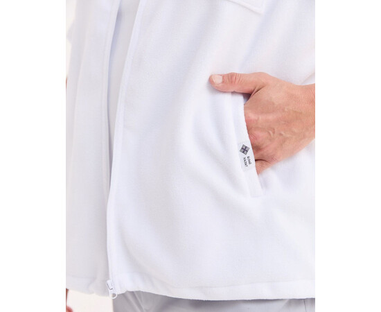 Зображення 5 Медична жилетка чоловіча флісова Говерла біла +SIZE р. 62-64, "БІЛИЙ ХАЛАТ" 600-324-881, Розмір: 62-64, Цвет: білий