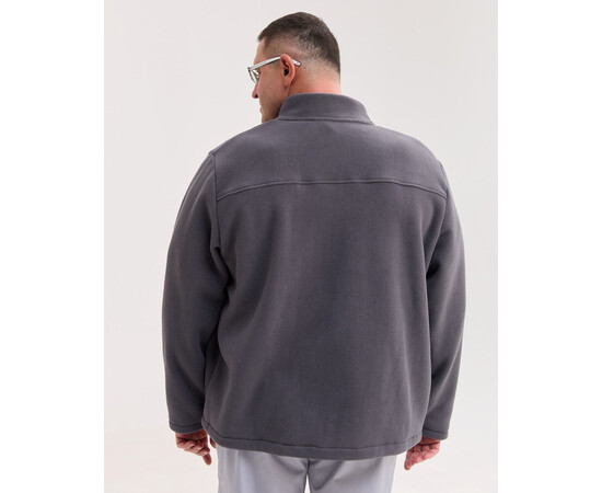 Зображення 3 Медична кофта чоловіча флісова Фінляндія темно-сіра +SIZE р. 70, "БІЛИЙ ХАЛАТ" 598-525-881, Розмір: 70, Цвет: темно-сірий