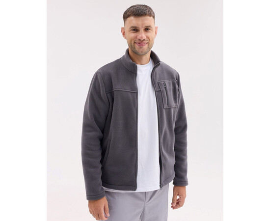 Зображення 3 Медична кофта чоловіча флісова Фінляндія темно-сіра р. 56, "БІЛИЙ ХАЛАТ" 597-525-881, Розмір: 56, Цвет: темно-сірий