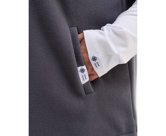 Зображення 6 Медична жилетка жіноча флісова Говерла темно-сіра +SIZE р. 64-66, "БІЛИЙ ХАЛАТ" 602-408-881, Розмір: 64-66, Цвет: темно-сірий