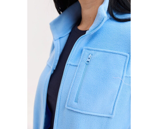 Зображення 4 Медична кофта жіноча флісова Фінляндія блакитна р. 46, "БІЛИЙ ХАЛАТ" 607-333-881, Розмір: 46, Цвет: блакитний