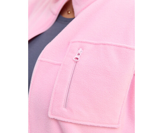 Изображение 4 Медицинская кофта женская флисовая Финляндия розовая +SIZE р. 68, "БЕЛЫЙ ХАЛАТ" 608-337-881, Размер: 68, Цвет: розовый