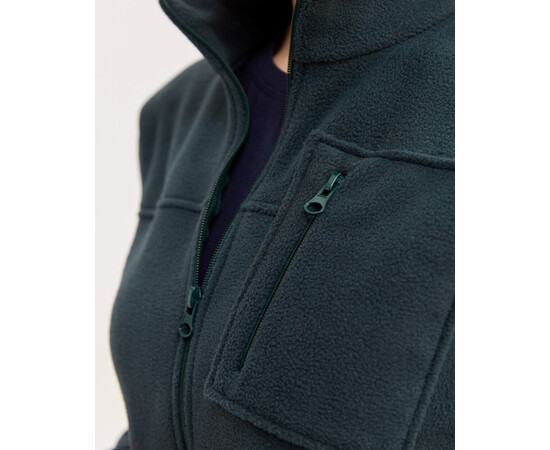 Зображення 4 Медична кофта жіноча флісова Фінляндія темно-зелена р. 42, "БІЛИЙ ХАЛАТ" 607-430-881, Розмір: 42, Цвет: темно-зелений