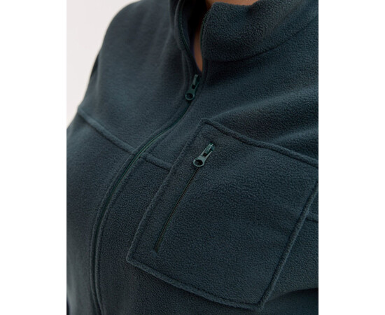 Зображення 5 Медична кофта жіноча флісова Фінляндія темно-зелена +SIZE р. 64, "БІЛИЙ ХАЛАТ" 608-430-881, Розмір: 64, Цвет: темно-зелений