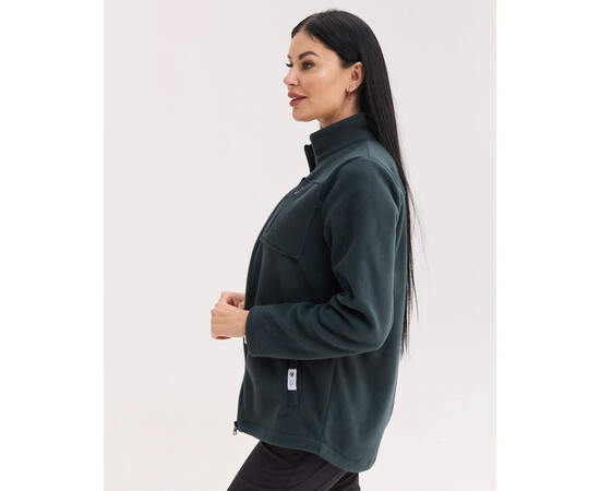 Зображення 2 Медична кофта жіноча флісова Фінляндія темно-зелена р. 42, "БІЛИЙ ХАЛАТ" 607-430-881, Розмір: 42, Цвет: темно-зелений