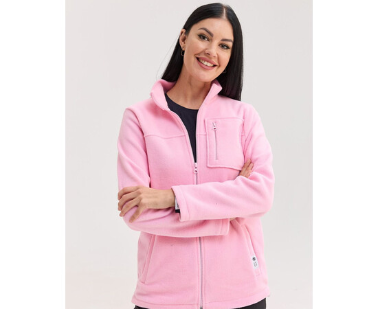 Изображение 2 Медицинская кофта женская флисовая Финляндия розовая р. 40, "БЕЛЫЙ ХАЛАТ" 607-337-881, Размер: 40, Цвет: розовый