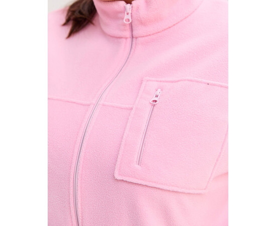 Изображение 5 Медицинская кофта женская флисовая Финляндия розовая +SIZE р. 60, "БЕЛЫЙ ХАЛАТ" 608-337-881, Размер: 60, Цвет: розовый