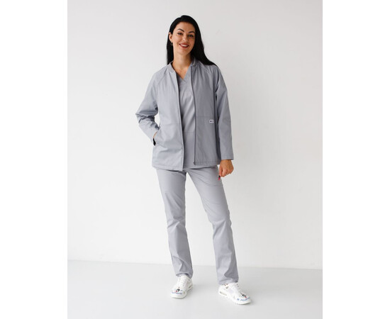 Зображення 2 Медична куртка жіноча Атланта сіра р. 44-46, "БІЛИЙ ХАЛАТ" 522-328-842, Розмір: 44-46, Цвет: сірий