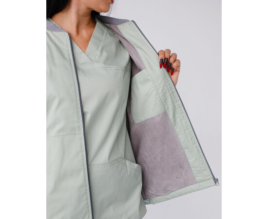 Зображення 4 Медична куртка жіноча Атланта фісташкова р. 40-42, "БІЛИЙ ХАЛАТ" 522-396-842, Розмір: 40-42, Цвет: фісташковий