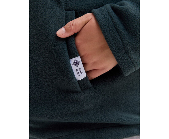 Зображення 6 Медична кофта жіноча флісова Фінляндія темно-зелена +SIZE р. 64, "БІЛИЙ ХАЛАТ" 608-430-881, Розмір: 64, Цвет: темно-зелений