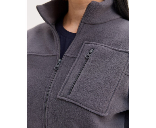 Изображение 4 Медицинская кофта женская флисовая Финляндия темно-серая р. 52, "БЕЛЫЙ ХАЛАТ" 607-525-881, Размер: 52, Цвет: темно-серый