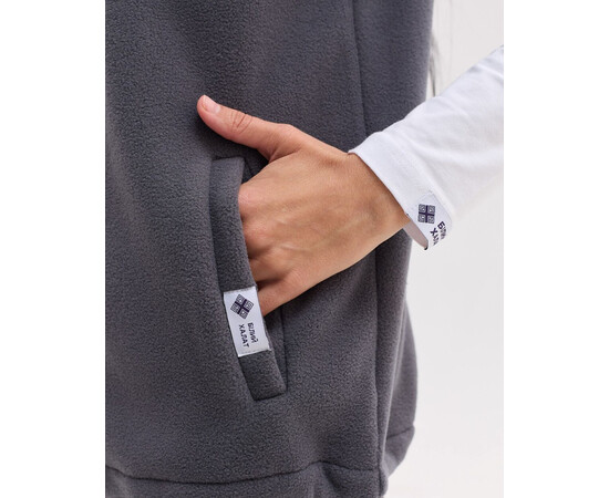 Зображення 5 Медична жилетка жіноча флісова Говерла темно-сіра р. 40-42, "БІЛИЙ ХАЛАТ" 601-408-881, Розмір: 40-42, Цвет: темно-сірий