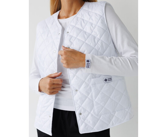 Изображение 3 Медицинская утепленная женская жилетка Осло белая р. 40-42, "БЕЛЫЙ ХАЛАТ" 521-324-679, Размер: 40-42, Цвет: белый
