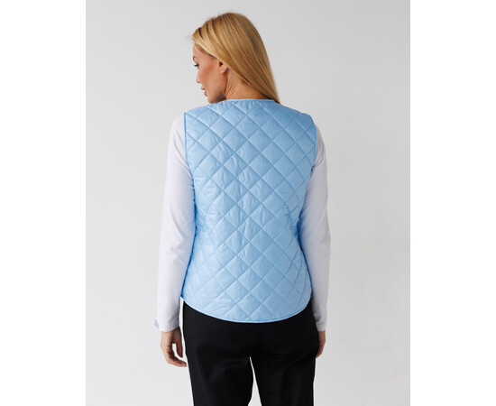 Зображення 5 Медична утеплена жилетка жіноча Осло блакитна р. 56-58, "БІЛИЙ ХАЛАТ" 521-333-679, Розмір: 56-58, Цвет: блакитний