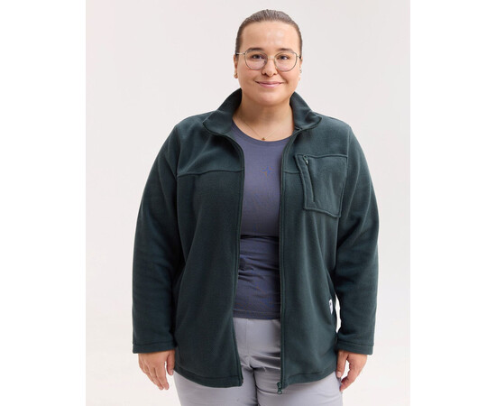 Зображення 3 Медична кофта жіноча флісова Фінляндія темно-зелена +SIZE р. 60, "БІЛИЙ ХАЛАТ" 608-430-881, Розмір: 60, Цвет: темно-зелений