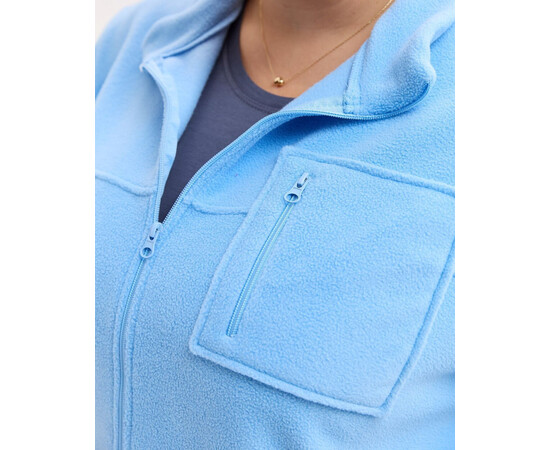Изображение 5 Медицинская кофта женская флисовая Финляндия голубая +SIZE р. 60, "БЕЛЫЙ ХАЛАТ" 608-333-881, Размер: 60, Цвет: голубой