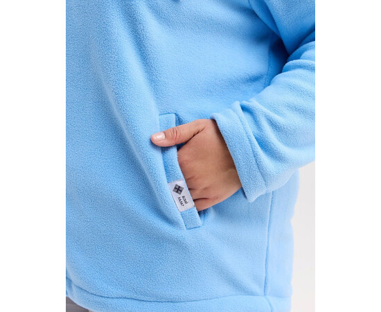 Зображення 6 Медична кофта жіноча флісова Фінляндія блакитна +SIZE р. 58, "БІЛИЙ ХАЛАТ" 608-333-881, Розмір: 58, Цвет: блакитний