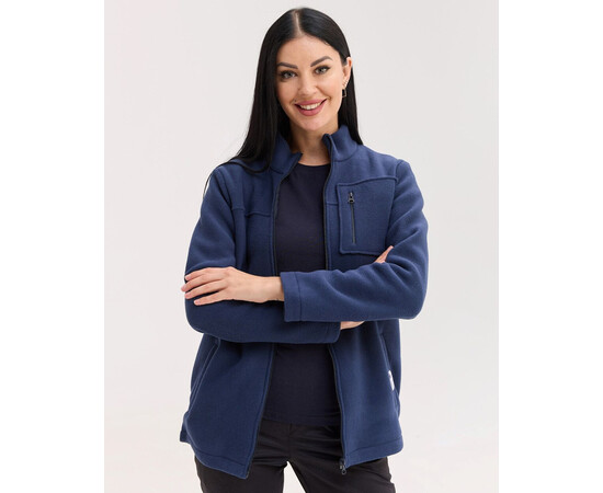 Зображення 2 Медична кофта жіноча флісова Фінляндія синя р. 48, "БІЛИЙ ХАЛАТ" 607-322-881, Розмір: 48, Цвет: синий