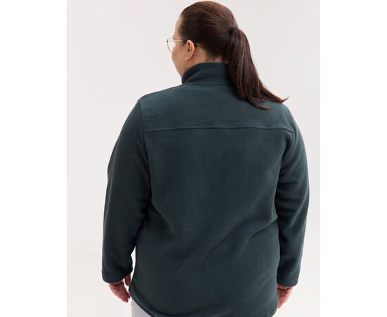 Изображение 4 Медицинская кофта женская флисовая Финляндия темно-зеленая +SIZE р. 56, "БЕЛЫЙ ХАЛАТ" 608-430-881, Размер: 56, Цвет: темно-зеленый