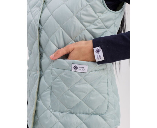 Зображення 7 Медична утеплена жилетка жіноча Осло сіро-блакитна р. 40-42, "БІЛИЙ ХАЛАТ" 521-458-679, Розмір: 40-42, Цвет: сіро-блакитний