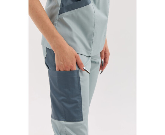 Изображение 9 Женский медицинский костюм Остин светлая мята-нефрит р. 46, "БЕЛЫЙ ХАЛАТ" 583-440-679, Размер: 46, Цвет: светлая мята-нефрит