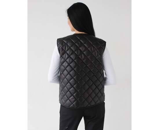 Зображення 3 Медична утеплена жилетка жіноча Осло чорна р. 40-42, "БІЛИЙ ХАЛАТ" 521-321-679, Розмір: 40-42, Цвет: чорний