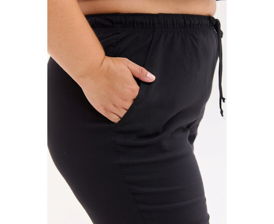 Зображення 5 Медичний хірургічний костюм жіночий Марсель чорний +SIZE р. 56, "БІЛИЙ ХАЛАТ" 499-321-708, Розмір: 56, Цвет: чорний