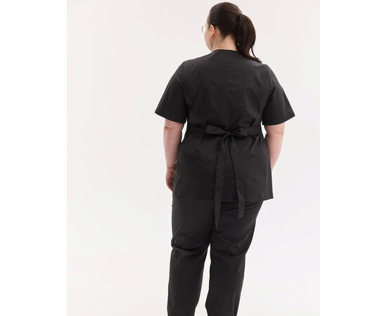 Зображення 3 Медичний костюм жіночий Кіото чорний +SIZE р. 70, "БІЛИЙ ХАЛАТ" 571-321-679, Розмір: 70, Цвет: чорний