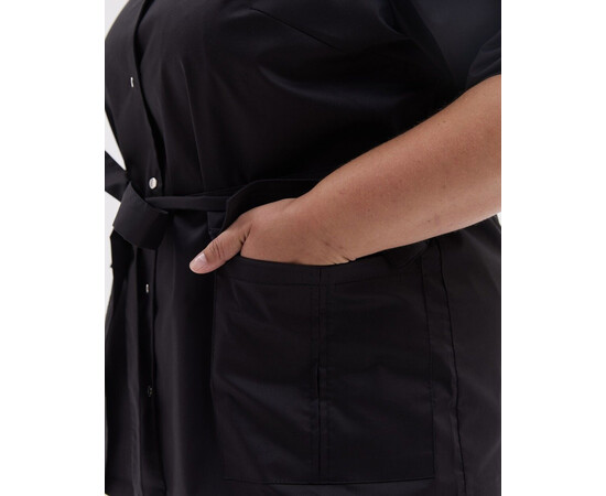 Изображение 7 Женский медицинский костюм Кейптаун черный +SIZE р. 60, "БЕЛЫЙ ХАЛАТ" 585-321-679, Размер: 60, Цвет: черный