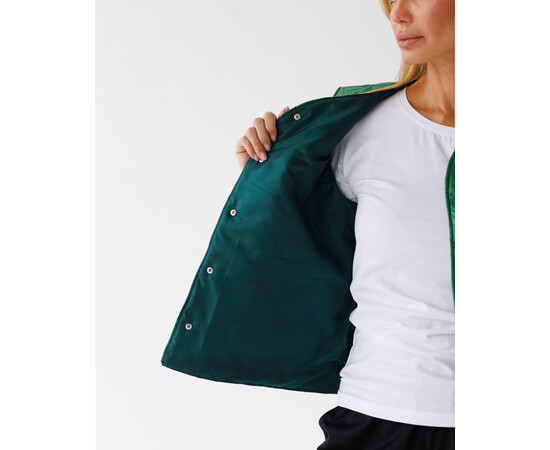 Зображення 6 Медична утеплена жилетка жіноча Осло зелена р. 44-46, "БІЛИЙ ХАЛАТ" 521-350-679, Розмір: 44-46, Цвет: зелений