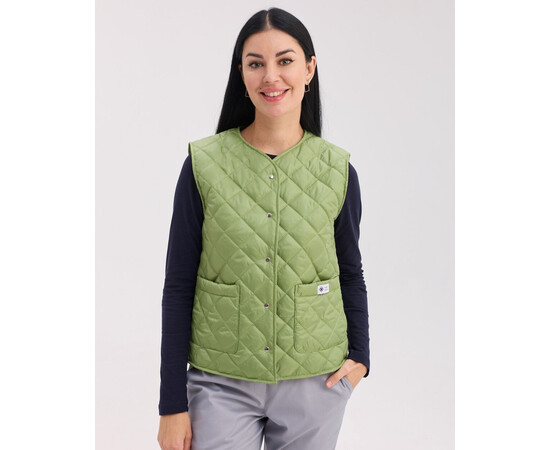 Зображення 3 Медична утеплена жилетка жіноча Осло матча р. 60-62, "БІЛИЙ ХАЛАТ" 521-327-679, Розмір: 60-62, Цвет: матча