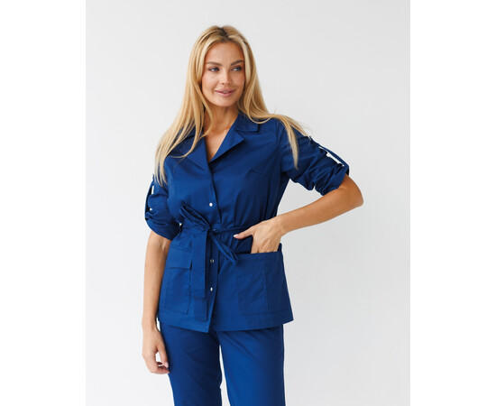 Зображення 5 Медичний костюм жіночий Кейптаун сапфір р. 44, "БІЛИЙ ХАЛАТ" 523-360-679, Розмір: 44, Цвет: сапфировый