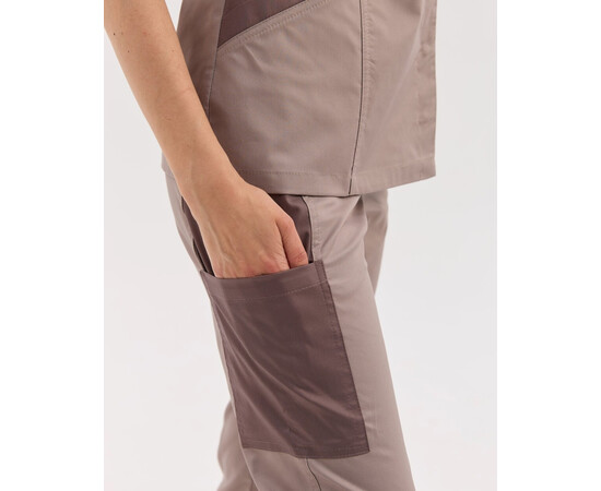 Зображення 7 Медичний костюм жіночий Остін мокко-какао р. 44, "БІЛИЙ ХАЛАТ" 583-537-679, Розмір: 44, Цвет: мокко-какао