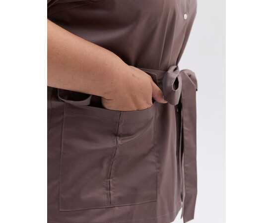 Зображення 11 Медичний костюм жіночий Кейптаун какао +SIZE р. 56, "БІЛИЙ ХАЛАТ" 585-521-679, Розмір: 56, Цвет: какао